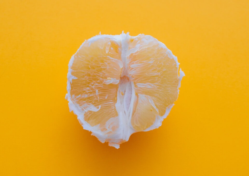 image of a peeled mandarine