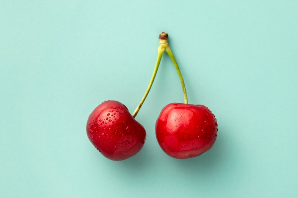 image of two cherries
